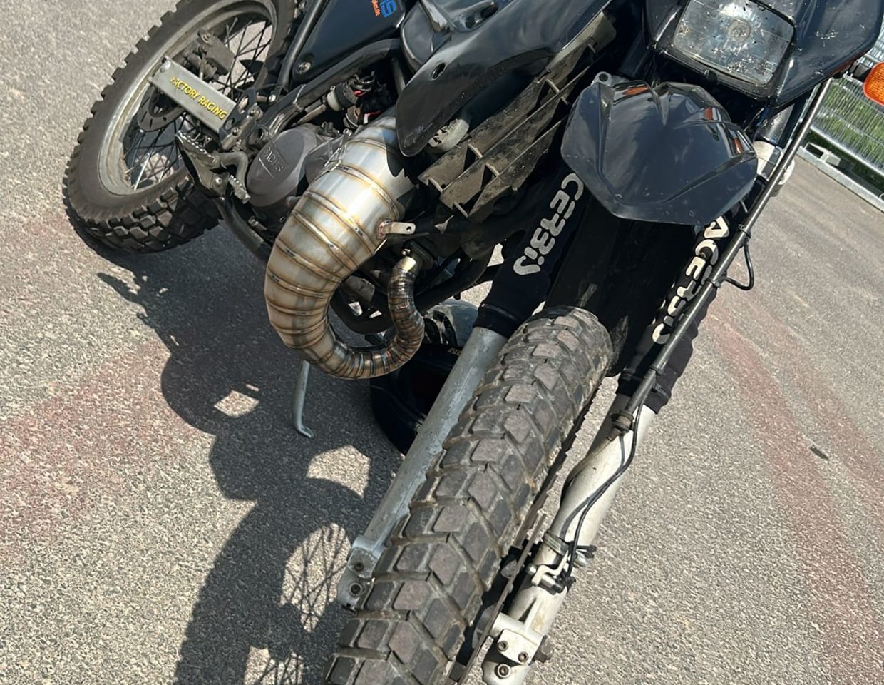 product-Stainless Exhaust long curve Sachs ZX125 -5