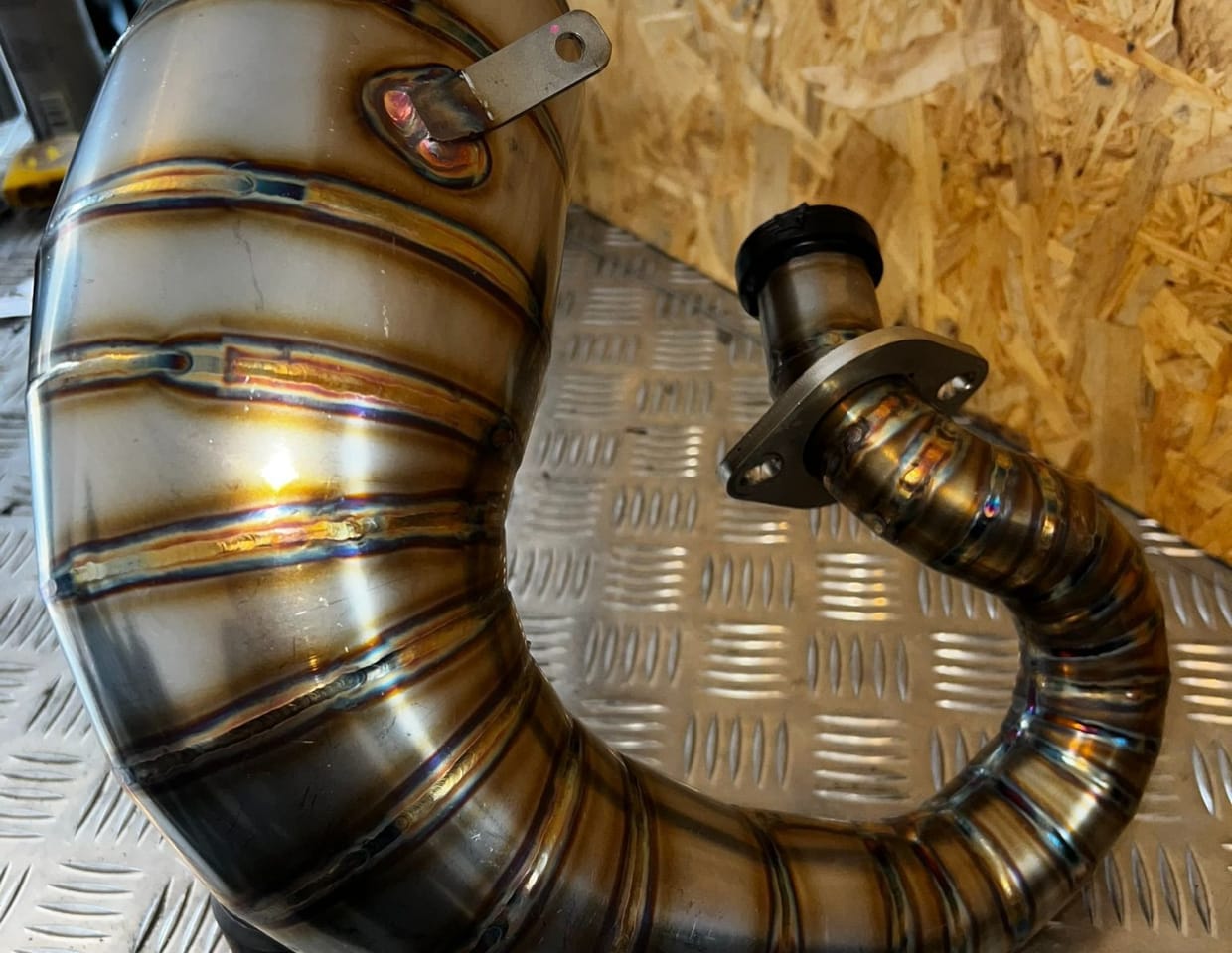 product-Stainless Exhaust long curve Sachs ZX125 -3