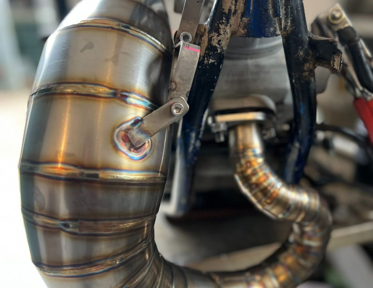 product-Stainless Exhaust long curve Sachs ZX125 -5